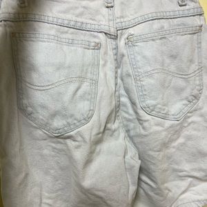 Lee Jean shorts. Say size 8. But really size 4.